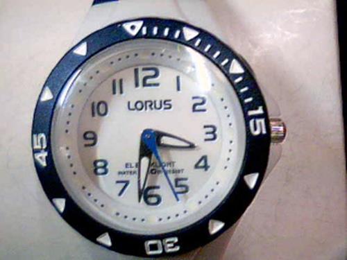 YOUTH 100M FULL FIGURE BLUE/WHITE LORUS WATCH